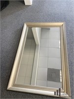 Uttermost Silver Toned Framed Beveled Mirror