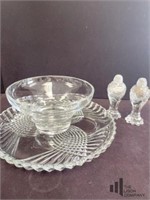 Glass Chips and Dip Set