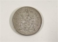 1959 Silver Canada 50 Cent Piece