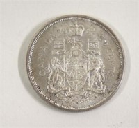 1964 Silver Canada 50 Cent Piece
