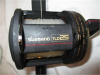 SHIMANO TLD 25 AND HEAVY DUTY ROD WITH ROLLERS