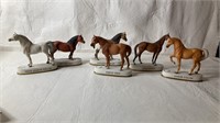 Ceramic horse figurines