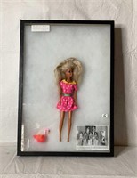 Vintage Barbie doll in display case