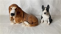 Homco 1983 Beagle Statue w/  Additional Dog statue