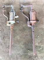 2 vintage oil pumps