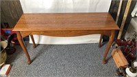 Solid wooden hall table 48” x 16” x 27”