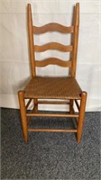Antique cane bottom chair 38”