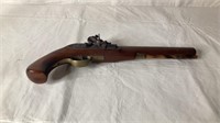 Vintage Ashmore Warranted flintlock pistol