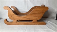 Solid wood sled