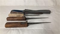 Vintage knives & sharpener