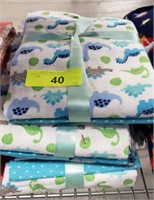 (4) 4-PACKS OF ZACK AND ZOE RECEIVING BLANKETS