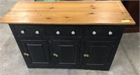 PINE TOP DISTRESSED CABINET