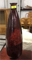 LARGE GLASS VASE