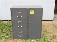 FILING CABINET / LOCK AND KEY 33" X 38'