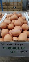 8 Doz Basket Large Brown Eating Eggs