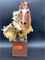Resin Casted Horse Scullpture