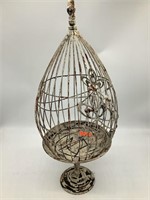 Distressed Metal Birdcage