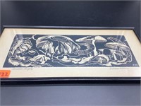Pencil SIgned F. Mennen "Death Angel" Art