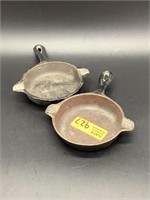 2 Small Wagner Ware #1050A Skillets/Ashtrays