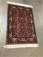 Hand Knotted Wool Persian Rug 23 1/2" x 35"