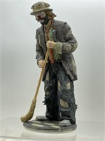 Emmett Kelly Jr-Figurine by FLAMBRO. Signed and