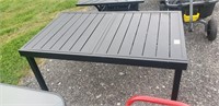 extendable metal patio table
