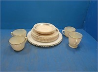 Set of plates and cups