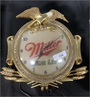 Miller High Life Clock Light.