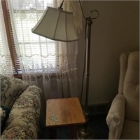 end table & floor lamps