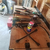 Grease Gun, garden tools, WD 40, etc.