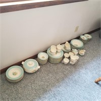 Large set of Wheat Pattern Dishes