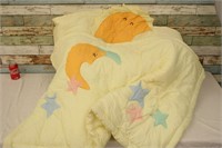 Baby Comforter/Crib Set ~ As Is(light staining)