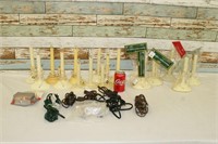 Lot of Christmas Electric Candlesticks
