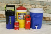 Cooler & Large Thermos Lot
