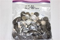1950-1959 Nickels, 190 coins