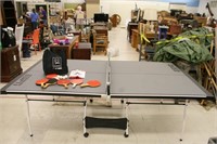 Folding Ping Pong Table w/ Paddles & Nets