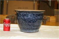 Glazed Terra Cotta Pot ~ 8 1/2" Tall
