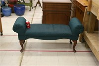 Green Upholstered Bed Bench ~ 48" x 16"D x 22"H