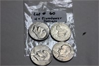 Eisenhower Dollar, 4 coins
