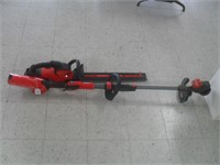 CRAFTSMAN WEED EATER & CHAINSAW-BATTERY, WORKS