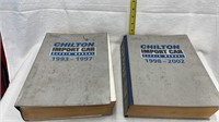 Assorted Chilton auto repair manuals