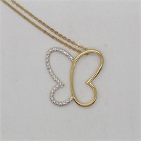 LIND Gold Plated Sterling Butterfly Necklace