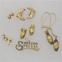 14k Gold Earrings & Pendant
