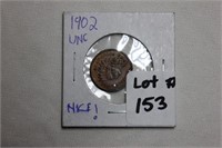 1902 Indian Head Penny, Uncirculated