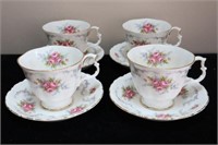 Royal Albert Tranquillity 4 cups & saucers