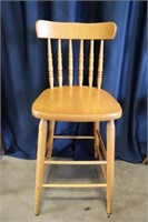 Bass River N.S. Maple hardwood stool 15Wx36"H