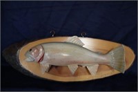 Hand Carved wood fish / live Edge by Alcide Laroux