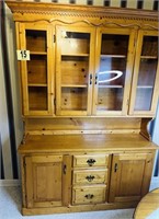 Wood China Cabinet 58"x 15"x  81"