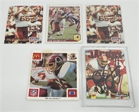 Autographed Joe Jacoby Card and 4 Cards