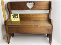 Doll-Sized Wooden Bench